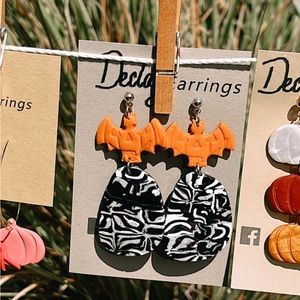 Halloween Polymer Clay/ Drop Earrings
